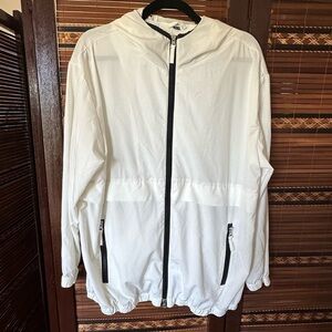 Nuage Women's Sz L Insect Repellent Packable Zip-Front Jacket White